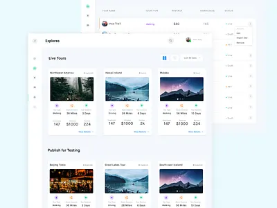 Tour & Travel Website Admin Dashboard Design Concept app branding design designer icon illustration interface landing layout logo page typography ui uidesign ux vector web webdesign website