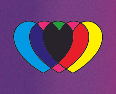 L O V E cmyk cmyk color cmyk heart design graphic design heart illustration love