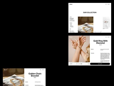 Ducan – Jewelry E-Commerce Website Design black brutal brutalism dark ecommerce helvetica jewel jewelry online projects scandinavian shop store uiinteraction ux web website