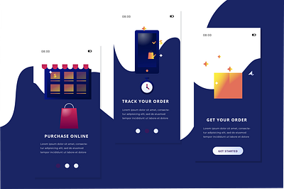 Mobile UI design branding design graphicdesign illustrator mobile ui design vector