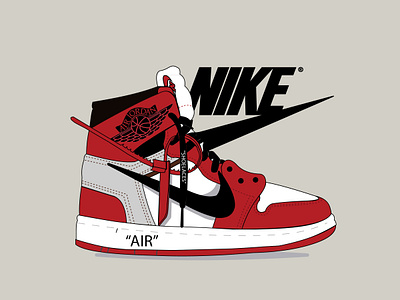 OFFWHITE JORDAN 1's app branding design icon illustration logo typography ux vector web