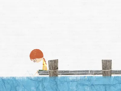 Just sitting on the dock of the bay book illustration character design childrens book childrens illustration illustration kidlit kidlitart picture book story