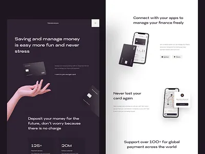 Nevereverpay | Banking Website bank bank app bank card banking card credit design finance landing page minimalism ui ux web design website