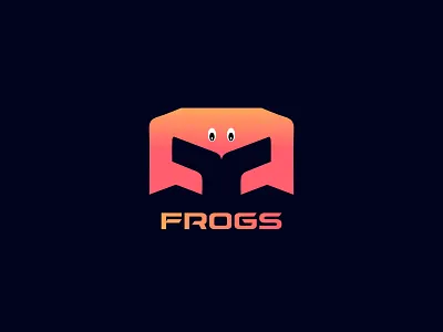 Frogs Modern Minimalist Logo Design abstract logo best logo best shot brand identity brand logo branding creative logo flat logo frog logo frogs illustration logo logo concept logo design concept logo designer logos m logo minimalist logo symbol symbol design
