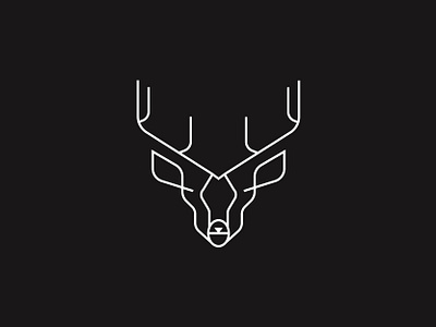 Deer Line Art branding design designer freelancer line art lineart logo logo design logodesign logotype typography vector
