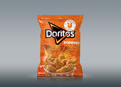 Doritos & Popeyes Chicken | Snack Mashup Concept adobe chicken chips concept design doritos food food design mockup photoshop popeyes product design snacks