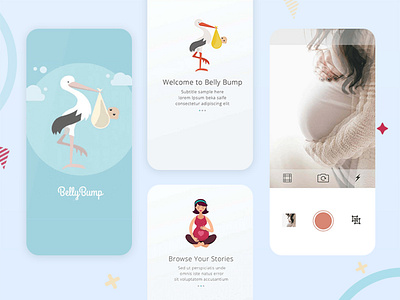Belly Bump App android app app app development app development company appschopper designs ios app mobile app mobile app development ui ux