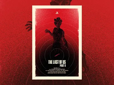 The Last of Us Part II art branding flat design game art games gaming graphic design illustration illustrator naughty dog playstation poster print typography zombie