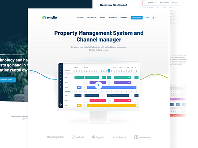 SasS Homepage app design logo rent saas saas app saas landing page saas website tourism ui ux web