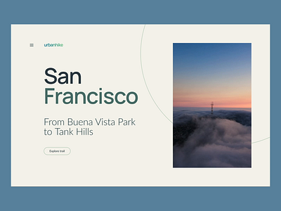 Design & Animation with Figma animation clean clean ui design figma figma design flat hike horizontal scroll interaction minimal nature product product design san francisco squircle trail ui web web design