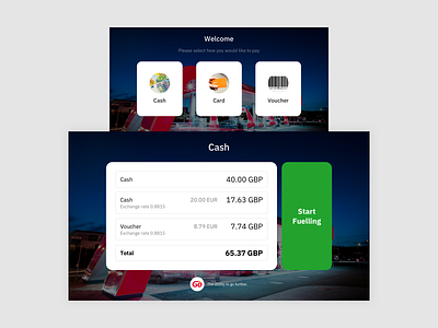 Self-service Petrol Station Touchscreen Interface Design fuelling fuelling screen fuelling screen gas pump gas station interaction design interface design petrol pump petrol station self service self service screen design touch screen touchscreen touchscreen design ui design