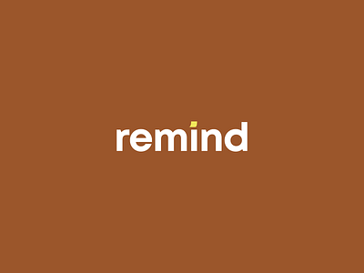 remind app concept design logo logotype sign