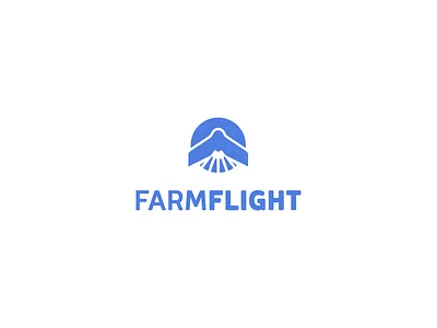 FarmFlight Logo agriculture logo branding drone farm flight logo logomark mapping symbol