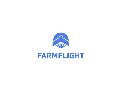 FarmFlight Logo agriculture logo branding drone farm flight logo logomark mapping symbol