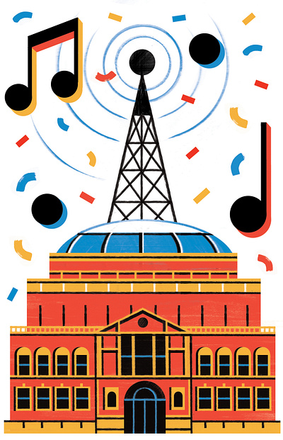 BBC s Proms 2020 - Radio Times architecture colour design editoral editorial illustration food illustration music print travel