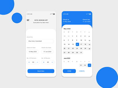 Hotel Booking App - UX/UI Design app design hotel booking app minimal mobile mobile app mobile app design mobile application mobile ui mockup prototype typography ui ux