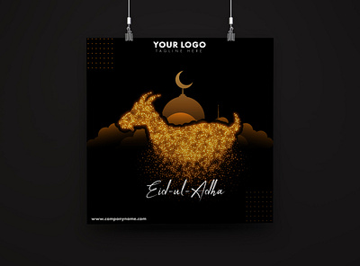 Eid-Ul-Adha Poster branding design icon poster typography vector