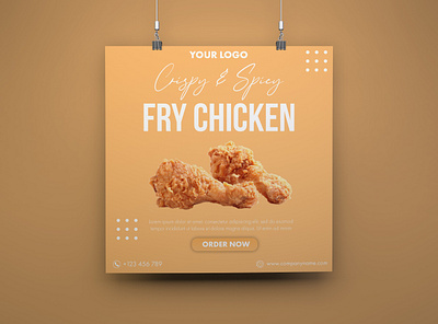 Fry-Chicken Poster branding design poster poster design posters social social media social media design social network socialmedia