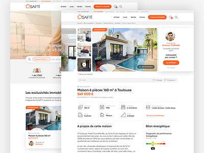 SAFTI Real Estate redesign concept apartment booking immobilier real estate realestate redesign rent rental rentals renting ui ux uidesign uxdesign webdesign website design