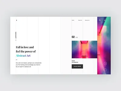 Abstract Landing Page abstract clean color design landing minimal modern most page top trend typography ui urban ux view visual web whitespace