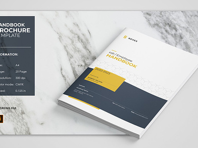 HR / Employee Handbook Template agency business clean company corporate creative editable employee booklet employee guide employee handbook employee handbook brochure employee handbook design employee onboarding handbook template human resources illustrator template marketing printable professional resources