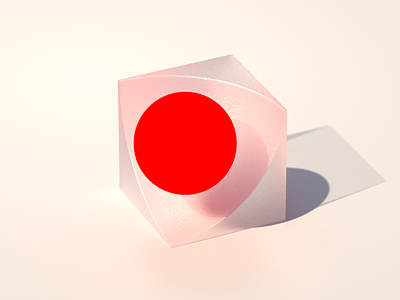 Impact 3d bold red brand branding concept concept design design glass illustration impact red red sphere render texture