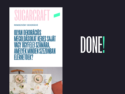 Sugarcraft Done brand design branding budapest cukor virág design fk screamer front end development goeast! identity design logo sugar flower typography ui ux web webflow