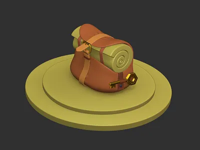 Fantasy World - Bag 3d 3d artist bag character chicken hardsurface organic sculpt sword zbrush