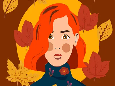 AUTUMN adobe illustrator characterdesign color colorfulldesign design illustration illustrator vector vector illustration wacom intuos