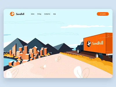 Sandhill illustration branding design illustration illustrator