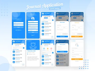 Journal App design ui ux