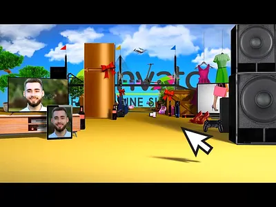 Online Shopping Store Animation Template after effects animation branding consumer creative goods logo motion design motion graphics online shop online shop logo online shopping online store retail shopify web shop web store