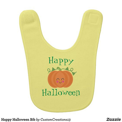 Happy Halloween Bib baby bib halloween pumpkin