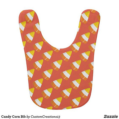 Candy corn bib baby bib candycorn halloween zazzle