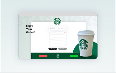 Tictuk - STARBUCKS Order app branding design typography ui ux web webdesign website