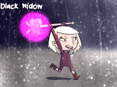 Black Widow blackwidow coffeescartoon fanart marvel rainstorm