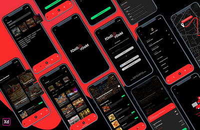 Food App app app design branding card clean curved design flat flatdesign food food app food ui icon illustration minimalist mobile mobile ui simple splash ui