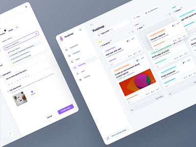 App Roadmap app backlog cards drag and drop feedback feedbacks kanban management app managment product card roadmap stories task task list task management tasks todo todolist trello ui design