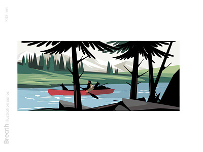 Man with dogs sailing in boat illustration boat character dogs flat illustration kit8 man sailing vector
