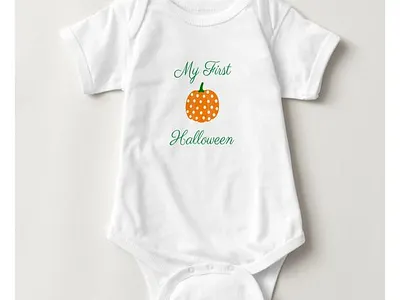 My First Halloween babies baby first girl halloween pumpkin zazzle