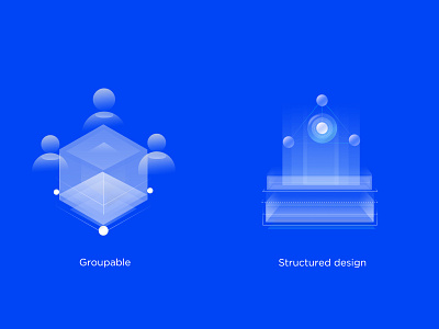 Practice 8 2.5d financial icon illustration platform