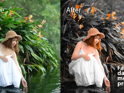 faded dark moody preset branding design edit editing editorial editorial design lightroom lightroom mobile preset lightroom preset model photoshop preset retouch retouching