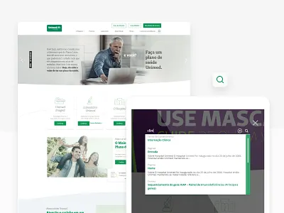 Unimed Criciúma clean medic search ui ux