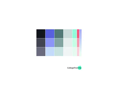 Collegefind me Color Palette branding color palette creative direction education app native app