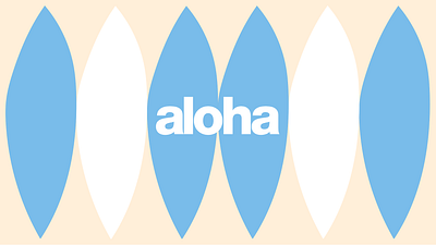 Aplicação Identidade Visual Aloha design icon illustration logo