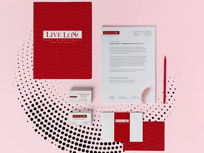 Live Long : Import, Export & supplying branding design logo marketing startup branding startup logo stationery