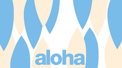 Aplicação Identidade Visual Aloha design designgráfico identidadevisual illustration logo