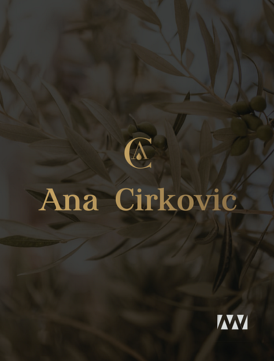 Ana Cirkovic logo adobe illustrator branding graphic design logo logodesign logodesigner logotype minimalist minimalist logo monogram monogram letter mark olive oil vector