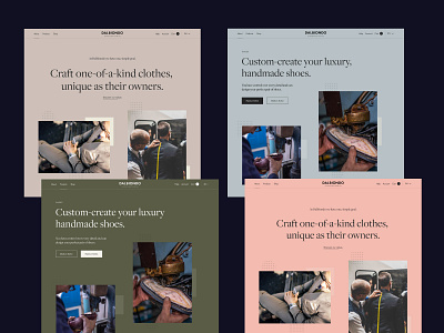 Dalbiondo Ecommerce Design color palette colors design exploration ecommerce ecommerce design fashion brand fashion design iterations ui uxui webdesign website website design