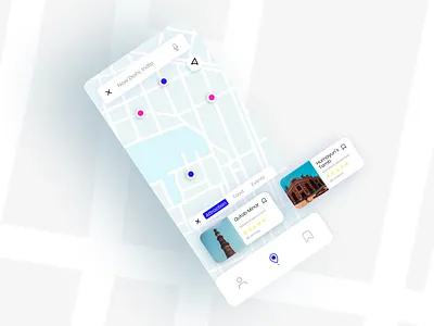 Map Screen 10ddc app concept app designer app ui app ui design app ui ux illustration mapbox maps mapster minimal ui minimalism ui ui challenge ui design ui design challenge ui designer user interface ux ux design
